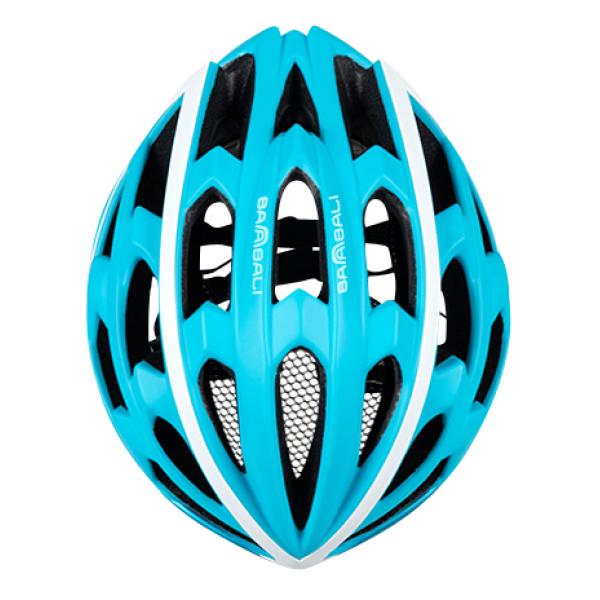 Babaali LED cykelhjelm XL blå/hvid