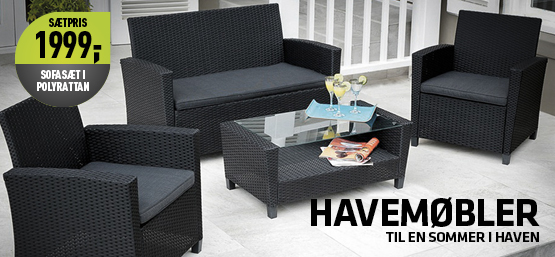 Havemøbler bestil nu vi sender alle hverdage. Havemøbler sofa