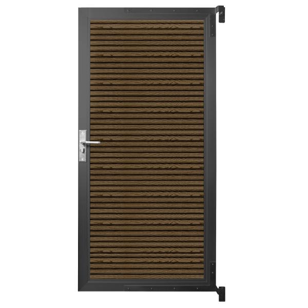 Låge komposithegn 180cm brun