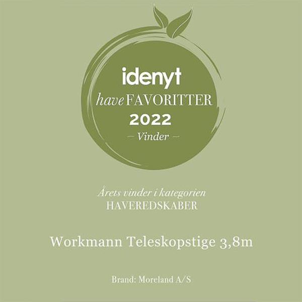 Workmann teleskopstige 3,8m sølv