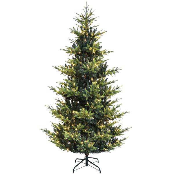 Klassike juletræ med lys og timer 300 cm 