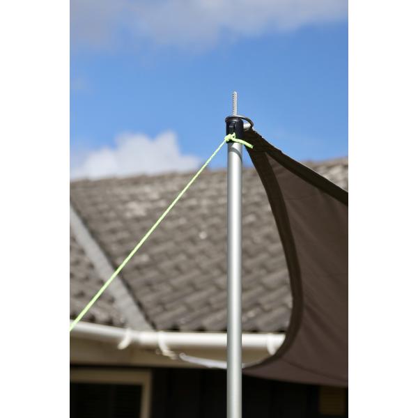 Solsejl grå LUX 2x4m