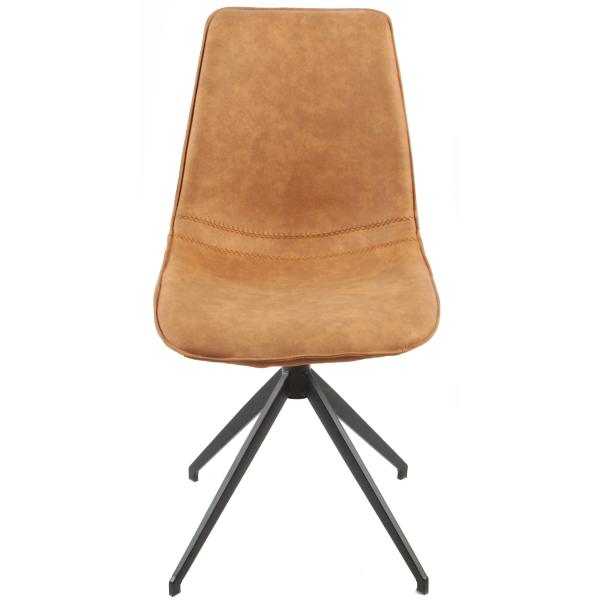 Sanne med drejefunktion cowboystof cognac