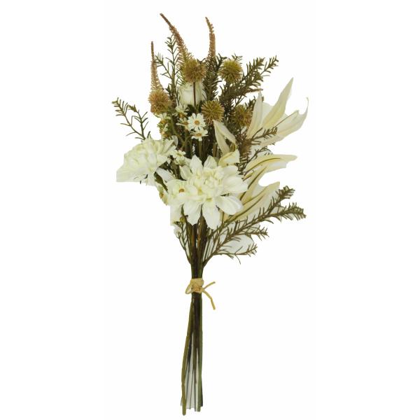 Buket dahlia beige/hvid