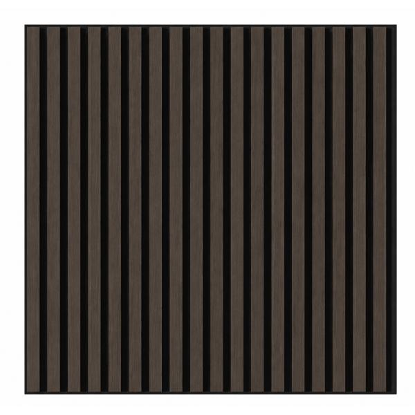 Akustikpanel mørk eg 60x60,5x1,3cm