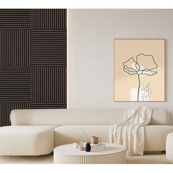 Akustikpanel mørk eg 60x60,5x1,3cm