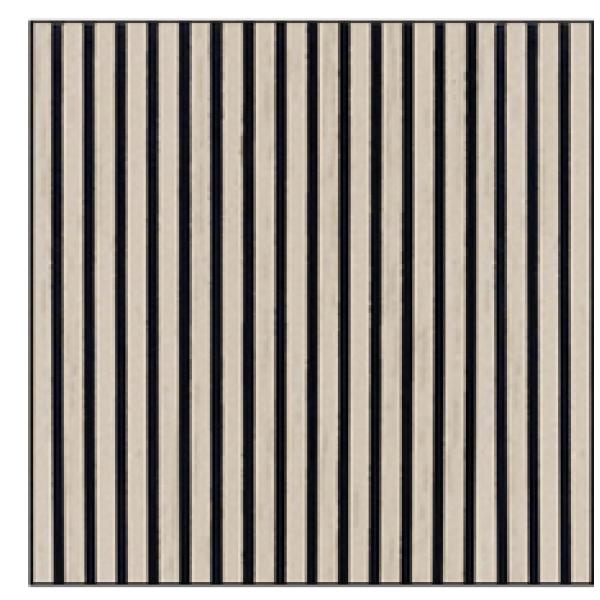 Akustikpanel lys eg 60x60,5x1,3cm