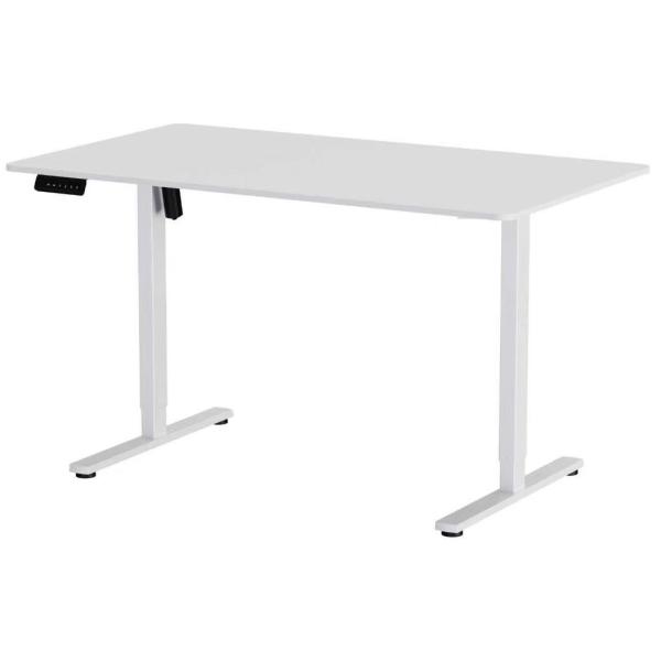 Hæve sænkebord hvid 140x80cm