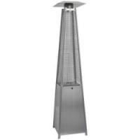 Terrassevarmer LUX med flamme 227cm sølv