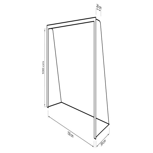 Bestplay fodboldmål 150x100cm + rebounder 90x90cm  + air dummy 180cm + bold