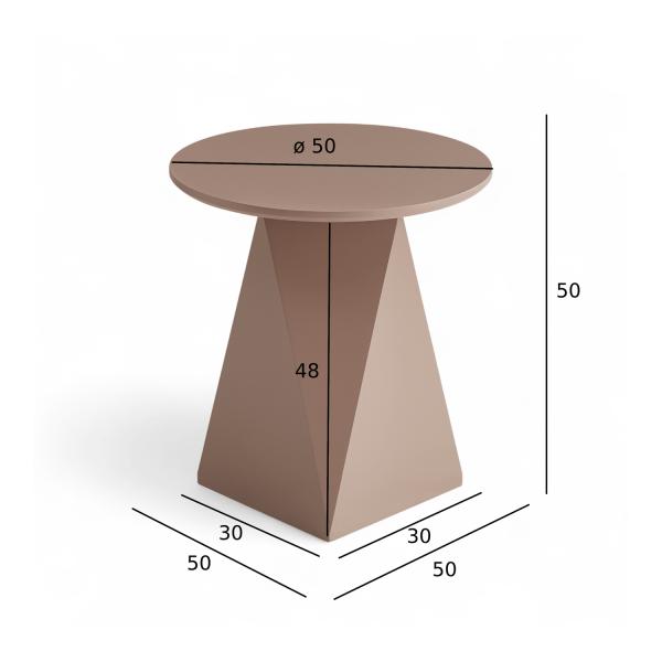 Aura mokka mousse ø50x50cm
