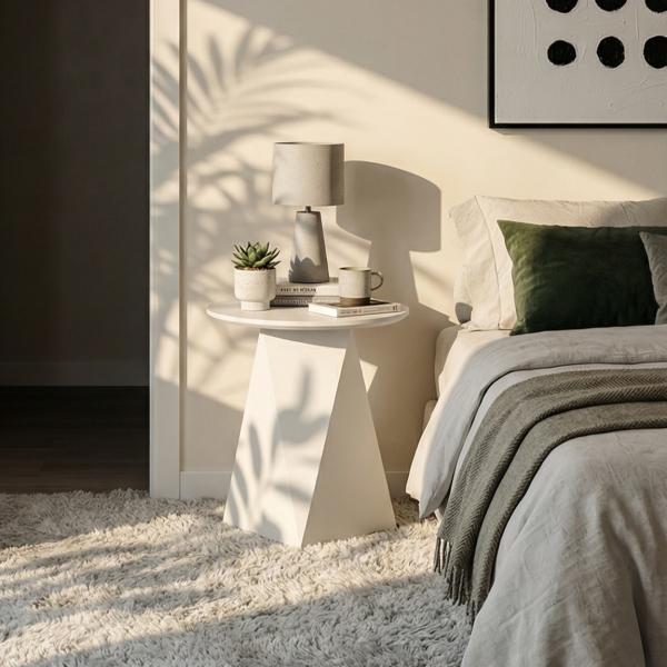 Aura creme hvid ø50x50cm
