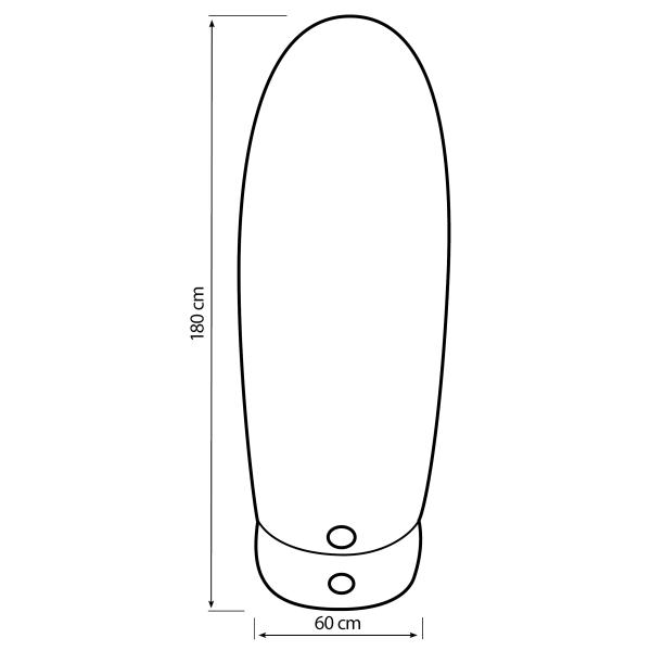 Bestplay Air dummy 180cm sort/hvid