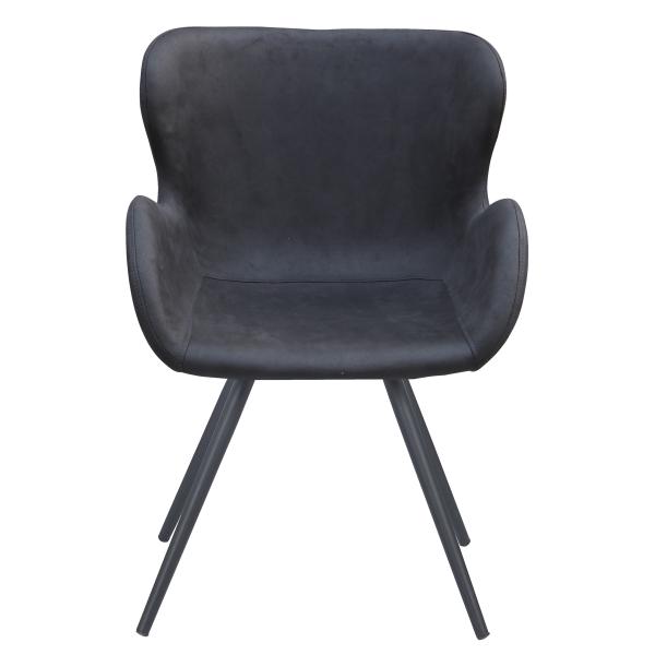 Trine suede runde ben sort 