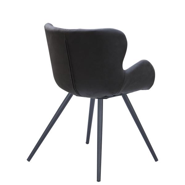 Trine suede runde ben sort 