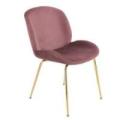 Tine velour rosa
