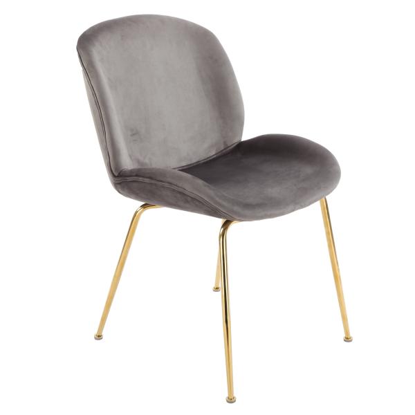 Tine velour grå