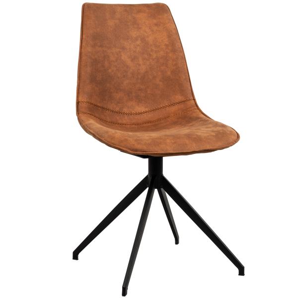 Sanne med drejefunktion cowboystof cognac
