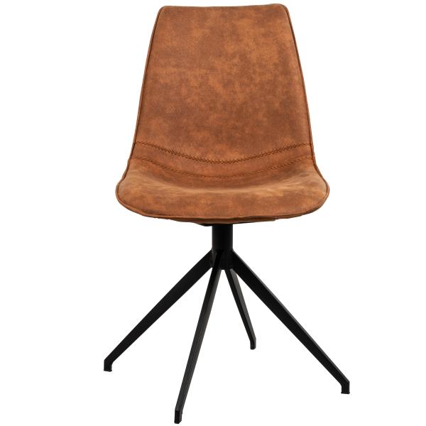 Sanne med drejefunktion cowboystof cognac