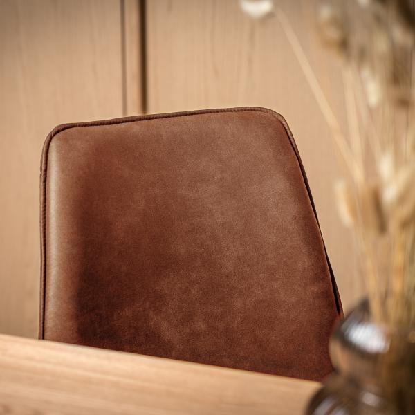 Sanne med drejefunktion cowboystof cognac