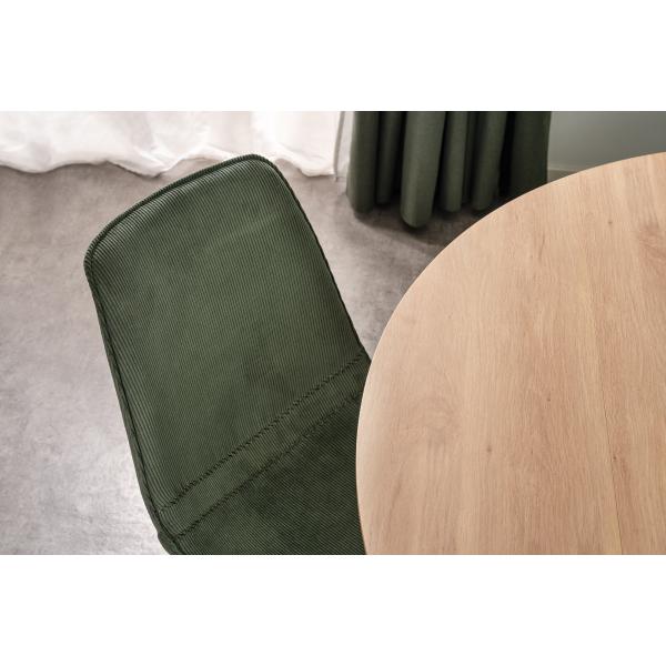 Sanne med drejefunktion fløjl grøn