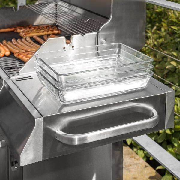 Premium gasgrill med 4 brændere og sideblus
