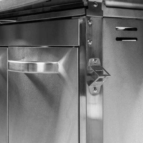 Premium gasgrill med 4 brændere og sideblus