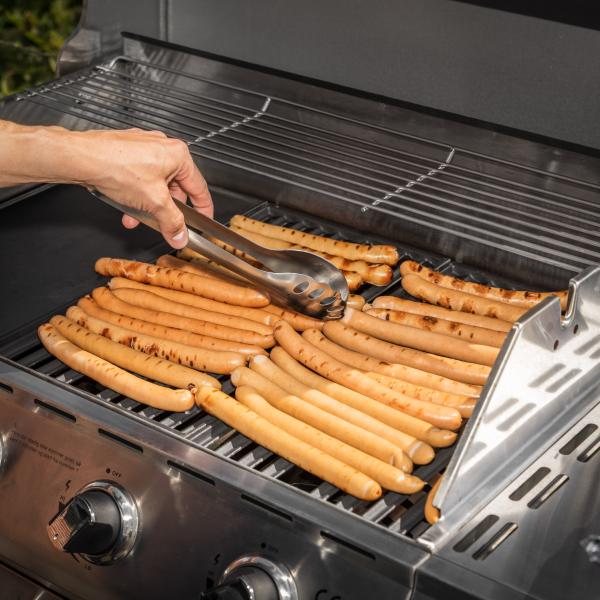 Premium gasgrill med 4 brændere og sideblus