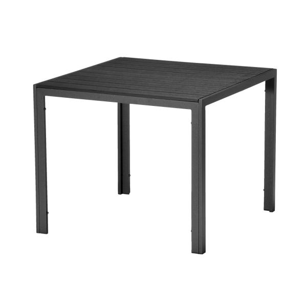 Sidebord sort alu 90x90cm