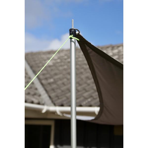 Solsejl grå LUX 5x5x5m