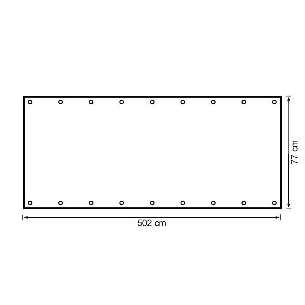 Altansejl 502x77cm creme