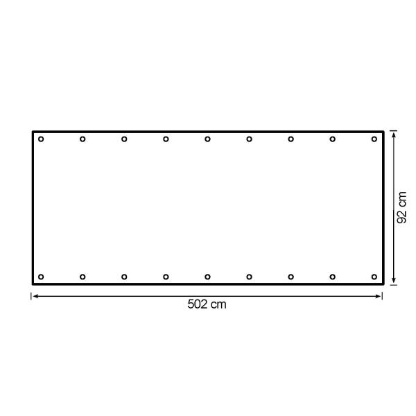 Altansejl 502x92cm creme