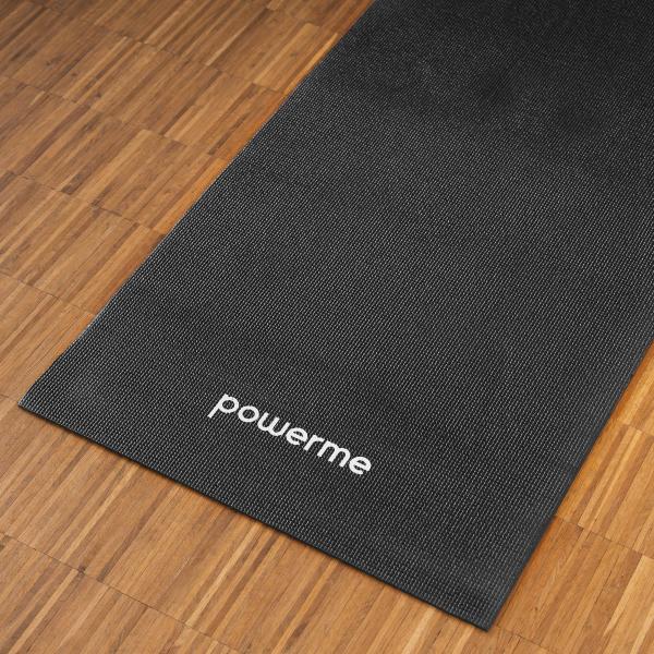 Powerme yogamåtte sort