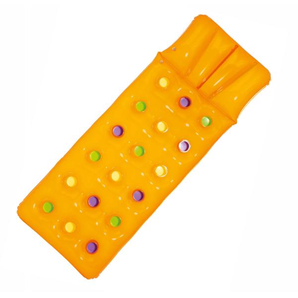 Bestway oppustelig luftmadras orange 188x71cm