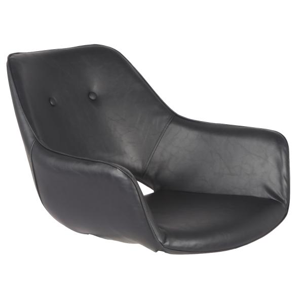 Billede af Homeville Stolesæde til Laura sort kunstlæder