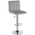 Barstol Krom Grå 47X48X90-111Cm Barstol