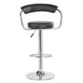 Barstol Krom Sort 54X50X84-105 Cm Barstol