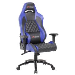 Exracer sort/blå gamer stol