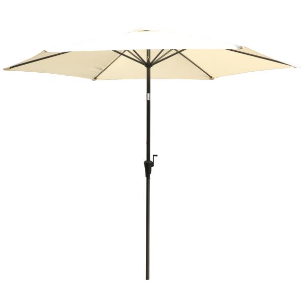 Parasol med vip beige 3m inkl. terrassevarmer