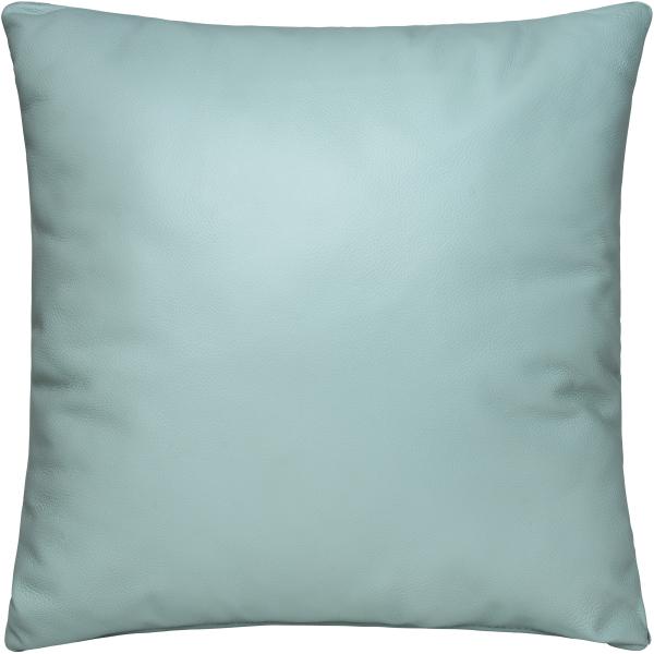 Pude læder mintgrøn 38x38cm