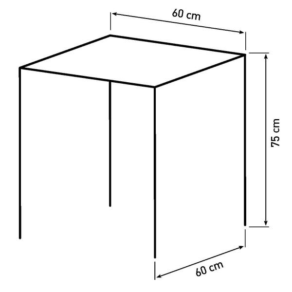 LaCroix sort 60x60x75cm