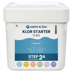 Swim & Fun Klor Starter granulat 5kg kemikalier