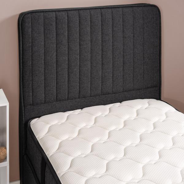 Sengegavl grå til 90cm seng