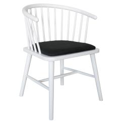 Christine egetræ hvid spisebordsstol