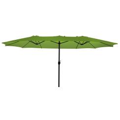 Dobbelt parasol lime 2,7x4,6m parasol