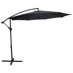 Hængeparasol mørkegrå 3m parasol