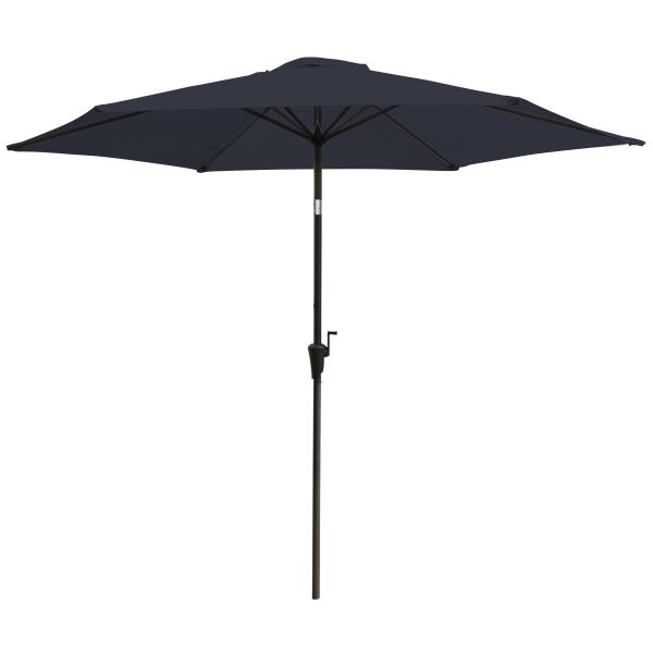 Crank parasol med vip navy  3m