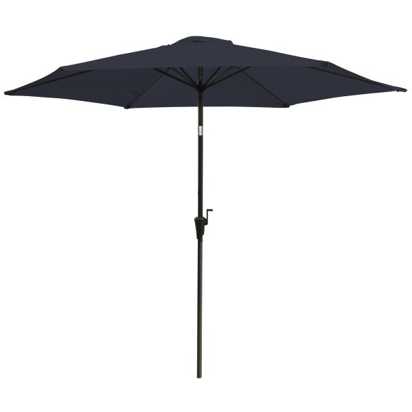 Parasol med vip mørkeblå 3m
