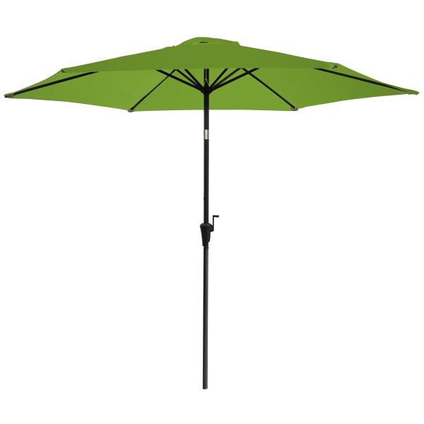 Crank parasol med vip limegrøn 3m