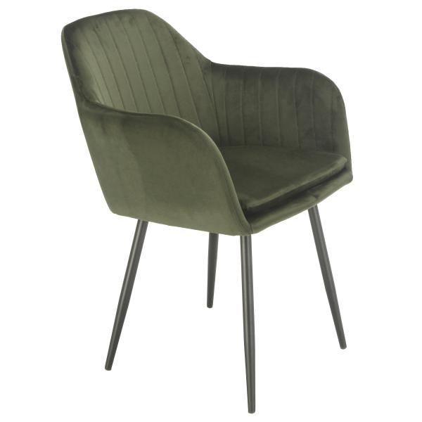 Liva velour mosgrøn